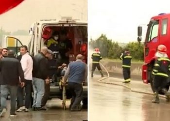 დიდი ტრაგედია ავტობანზე – უმძიმესი კადრები ავტობანიდან სადაც 2 მანქანა აფეთქდა (ვიდეო)