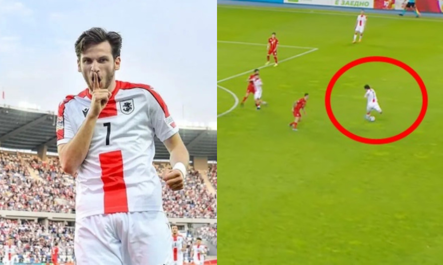 ხვიჩა კვარაცხელიას შესანიშნავი გოლი ჩრდილოეთ მაკედონიის კარში (ვიდეო)