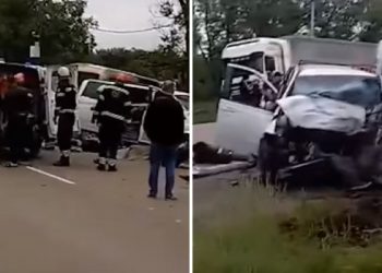 ხალხი ძირს ყრია. არის მსხვერპლი… – მცხეთაში მგზავრებით სავსე მარშუტკები ერთმანეთს შეეჯახა. უმძიმესი კადრები