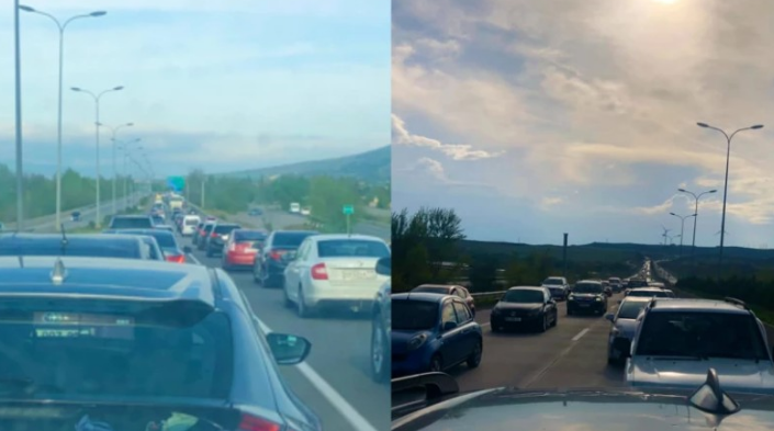 რა ხდება თბილისისკენ მომავალ გზებზე – უახლესი კადრები სხვადასხვა ლოკაციიდან