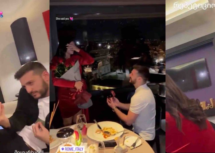 ნახეთ როგორ რეპეტიციობს რუსკა ქარქაშაძის რჩეული ხელის თხოვნამდე – კადრები, რომლებიც ყველას გაგახალისებთ