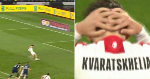 ხვიჩა კვარაცხელიამ შოტლანდიას თერთმეტმეტრიანი ვერ გაუტანა (ვიდეო)