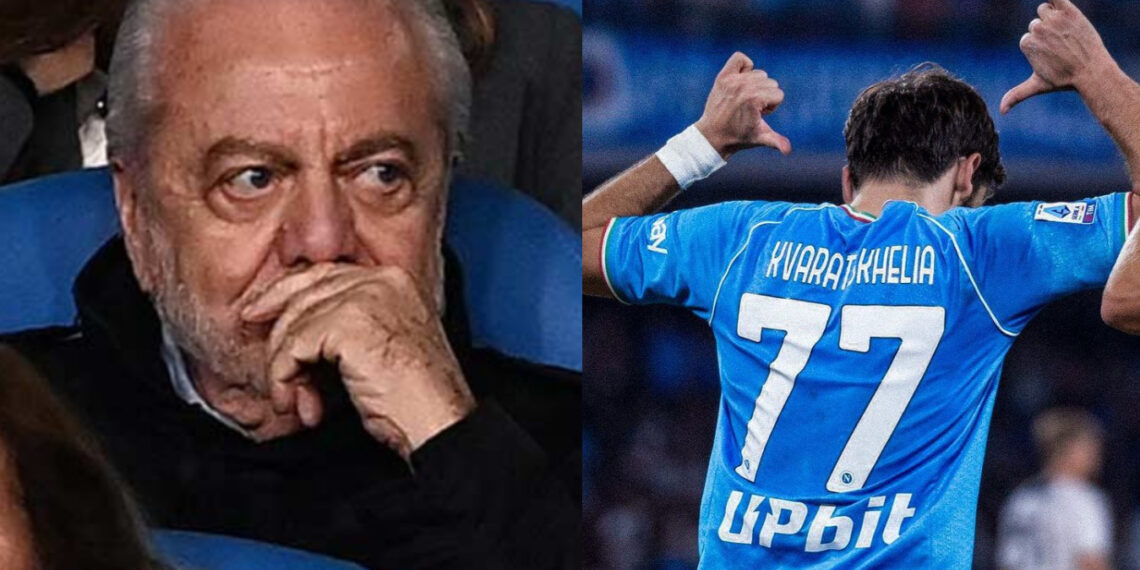“დე ლაურენტისის რეაქციას დააკვირდით კვარას გოლისას ? ეს ყველაფერზე მეტყვებელს” – რას წერს იტალიური მედია ნაპოლის ბოსის რეაქციის შესახებ