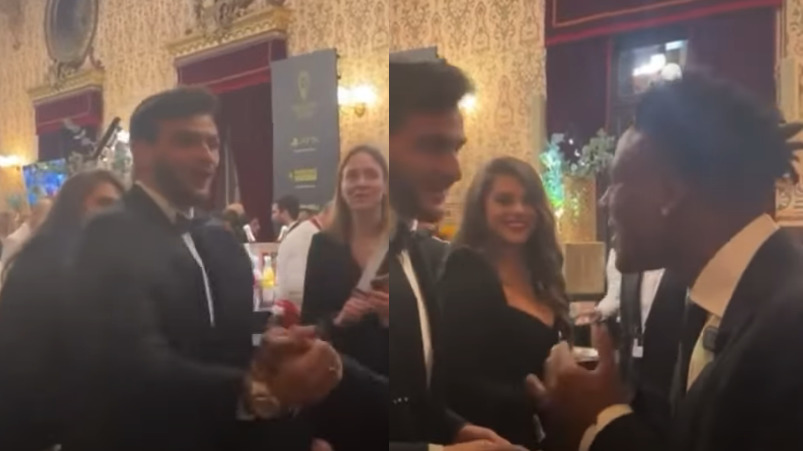 ყველაზე პოპულარული ინფლუენსერის რეაქცია კვარას დანახვისას – ნახეთ IShowSpeed-ის და ხვიჩას შეხვედრა ოქროს ბურთის დაჯილდოვების ცერემონიაზე