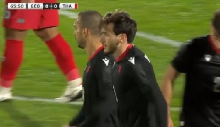 ვიდეო : ხვიჩა კვარაცხელიას ეფექტური გოლი ტაილანდის კარში