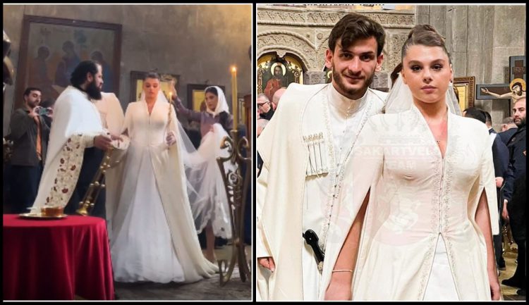 როგორ გამოიყურებოდა თორნიკე კვარაცხელია ძმის ქორწილში – კადრები ჯვრისწერიდან