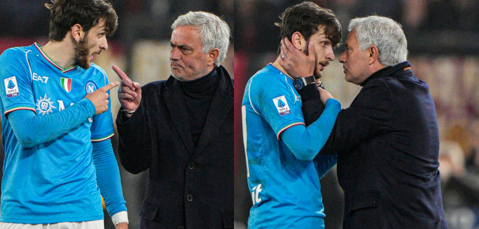 ვიდეო : ისტორიული კადრი – ხვიჩა კვარაცხელია და ჟოზე მოურინიო