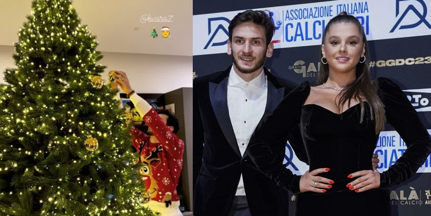 ვიდეო : ნიცას და ხვიჩას ნაძვის ხე – როგორ მორთო წყვილმა სახლი საახალწლოდ