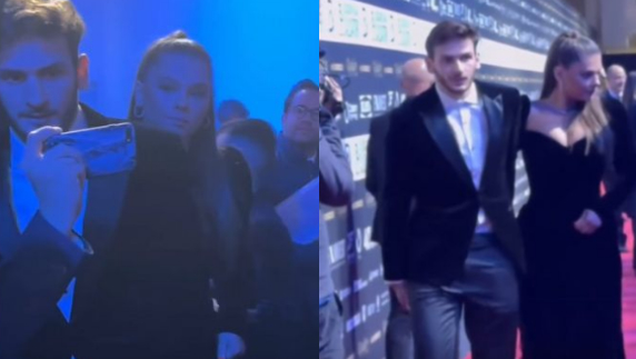 ვიდეო : “ლამაზი წყვილი” – ხვიჩა კვარაცხელია და ნიცა თავაძე სერია ა-ს წლის შემაჯამებელ ღონისძიებაზე გამოჩნდენ