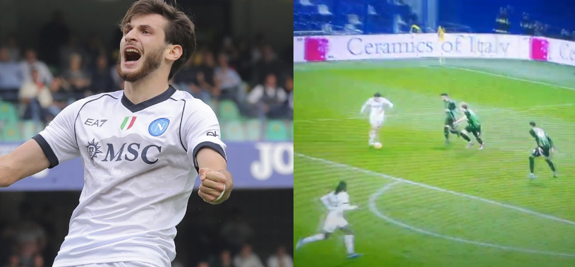 კვარას გოლი ! ნახეთ ხვიჩას ბრწყინვალე დარტყმა სასუოლოს წინააღმეგ და მორიგი ლამაზი გოლი