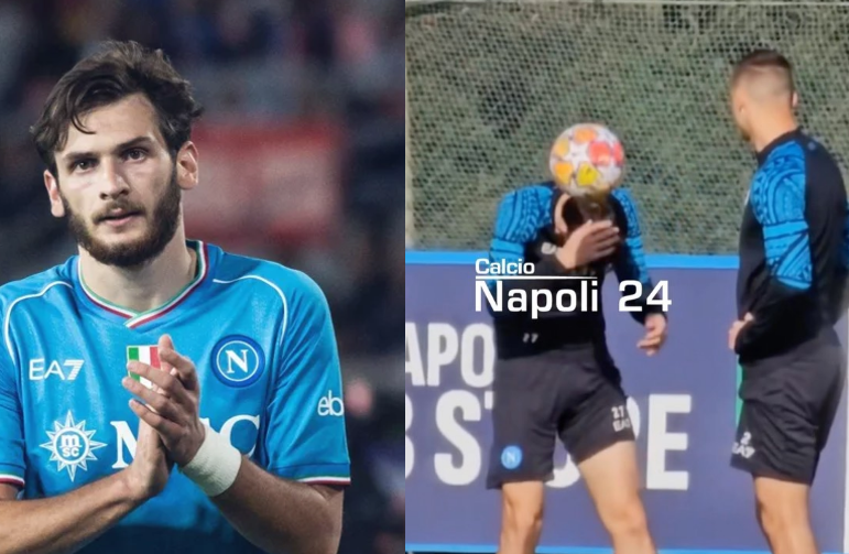 ვიდეო : “კვარა მფრინავ ბურთებს უნდა ერიდოს” – სახალისო ეპიზოდი ნაპოლის ვარჯიშიდან