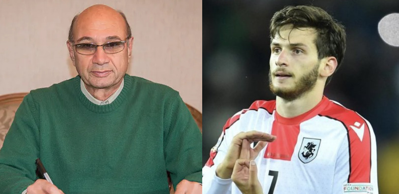 მიხეილ ცაგარელი ქართველ ფეხბურთელებს რჩევას აძლევს