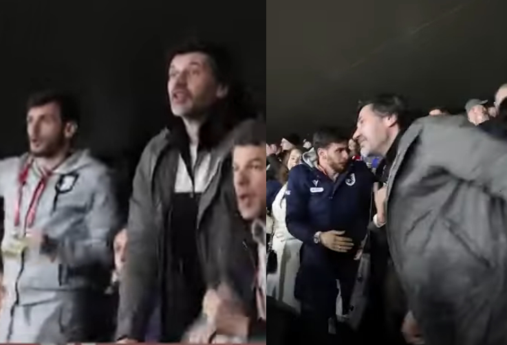 აქამდე უცნობი ვიდეო – ხვიჩა კვარაცხელიას და კახი კალაძის ემოციები ლუქსემბურგთან