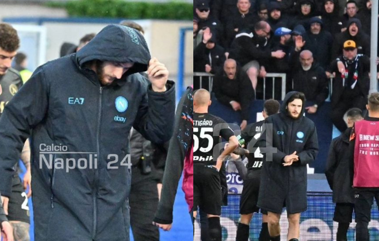 უხამსი სიტყვების ძახილი ფანებისგან – ხვიჩა კვარაცხელიას კადრები ნაპოლის მორიგი მარცხის შემდეგ