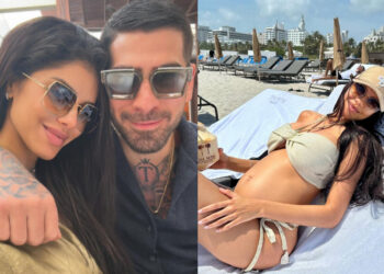 ბედნიერი მომენტები – ილია თოფურიას ორსული რჩეული მაიამის სანაპიროზე გადაღებულ ფოტოებს გვიზიარებს