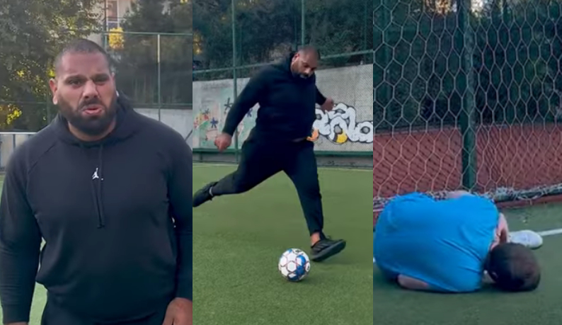 სახალისო ვიდეო : ქართველი ჰალკის დარტყმა – რა მოუვიდა მეკარეს