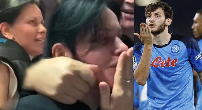 მამას სიხარულის ცრემლები წამოუვიდა, დედამ პირჯვრის გადაწერა დაიწყო – რა რეაქცია აქვთ ხვიჩას მშობლებს როცა კვარა გოლს იტანს