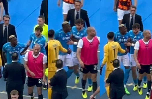 სიტუაცია ხვიჩამ განმუხტა – ოსიმენი ბოლონიას ფეხბურთელს დაუპირისპირდა