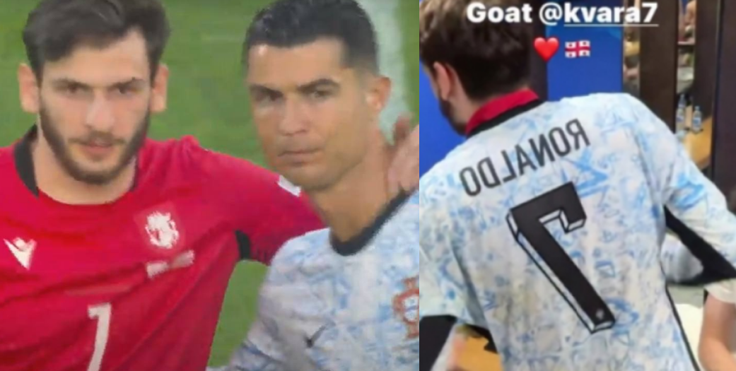 ვიდეო : კერპი დაამარცხა და მატჩის შემდეგ მისი მაისურიც მიიღო – რონალდუმ კვარა დაასაჩუქრა