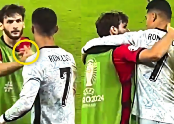 აქამდე უცნობი ვიდეო – ხვიჩა კვარაცხელიას და კრიშტიანუ რონალდუს კადრები მატჩის დასრულების შემდეგ