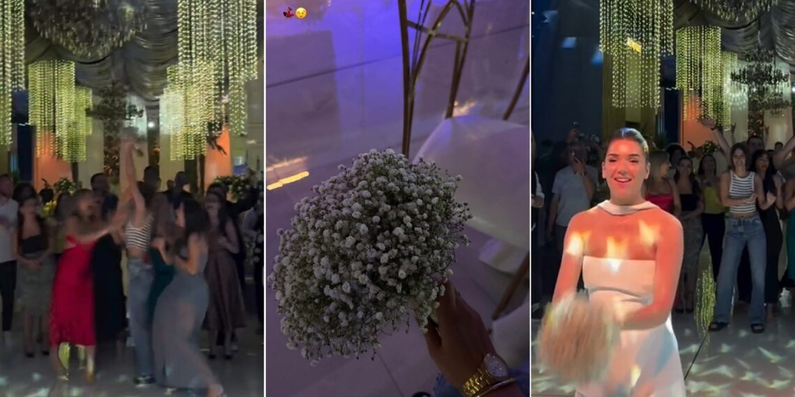 ვინ დაიჭირა ულამაზესი თაიგული – კადრები გიორგი მამარდაშვილის და ელენე ეპიტაშვილის ქორწილიდან