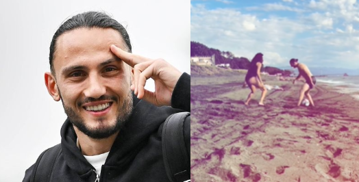 გიორგი ქოჩორაშვილი შეყვარებულთან ერთად პლაჟზე ფეხბურთს თამაშობს – ფეხბურთელი მხიარულ კადრებს გვიზიარებს