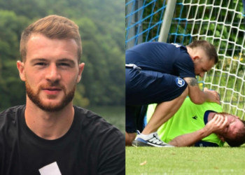 “შენთან ვართ ბუდუ” – ზივზივაძე ვარჯიშზე მეკარეს შეეჯახა და ტრავმა მიიღო – როგორია ქართველი ფორვარდის ჯანმრთელობის მდგომარეობა