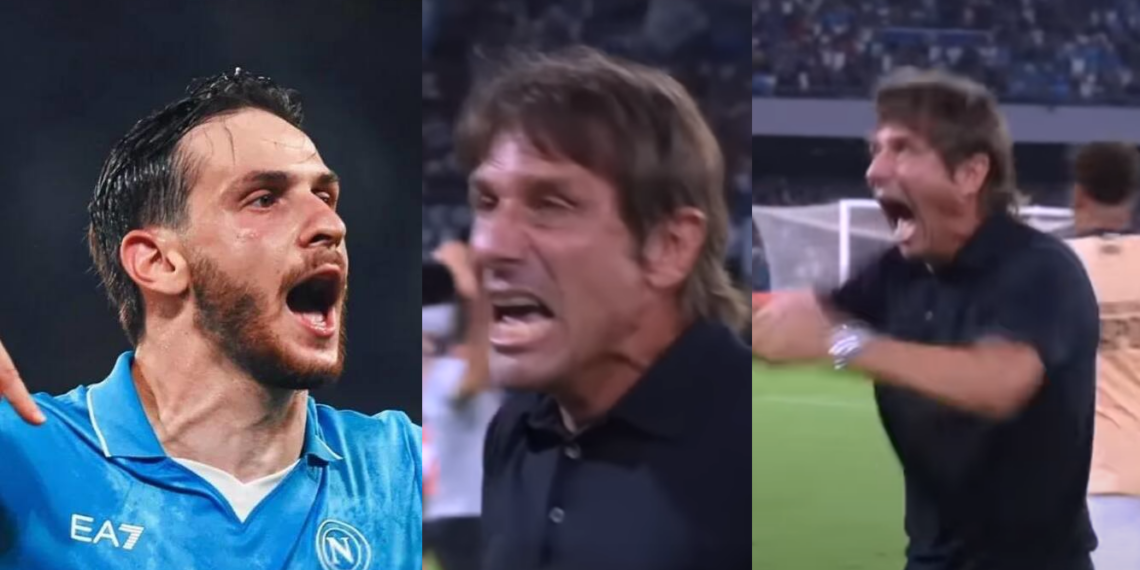 ვიდეო : ანტონიო კონტეს რეაქცია ხვიჩა კვარაცხელიას გენიალურ პასზე