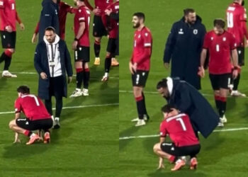 ვიდეო : “თქვენ გენაცვალეთ ბიჭებო!” – როგორ ამხნევებენ ერთმანეთს ფეხბურთელები ალბანეთთან მარცხის შემდეგ