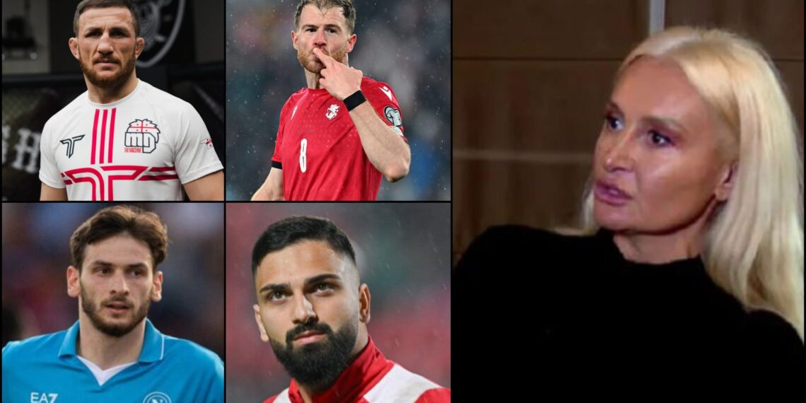 „ქოჩორა, მამარდა, კვარა, ბუდუ, ქვილითა, ჩაკვე, ყაზაიშვილი, წიტაიშვილი, ხოჭოლავა, საბა გოგლიჩიძე, გუგეშაშვილი, გიორგი ცინცაძე, ნინიაშვილი, სერგი ჩხაიძე, ბექა გიგაშვილი, მერაბ დვალიშვილი – სპორტსმენები, რომლებმაც გარკვევით თქვეს, რომ ირჩევენ საქართველოს!“ – ნანუკა ჟორჟოლიანი