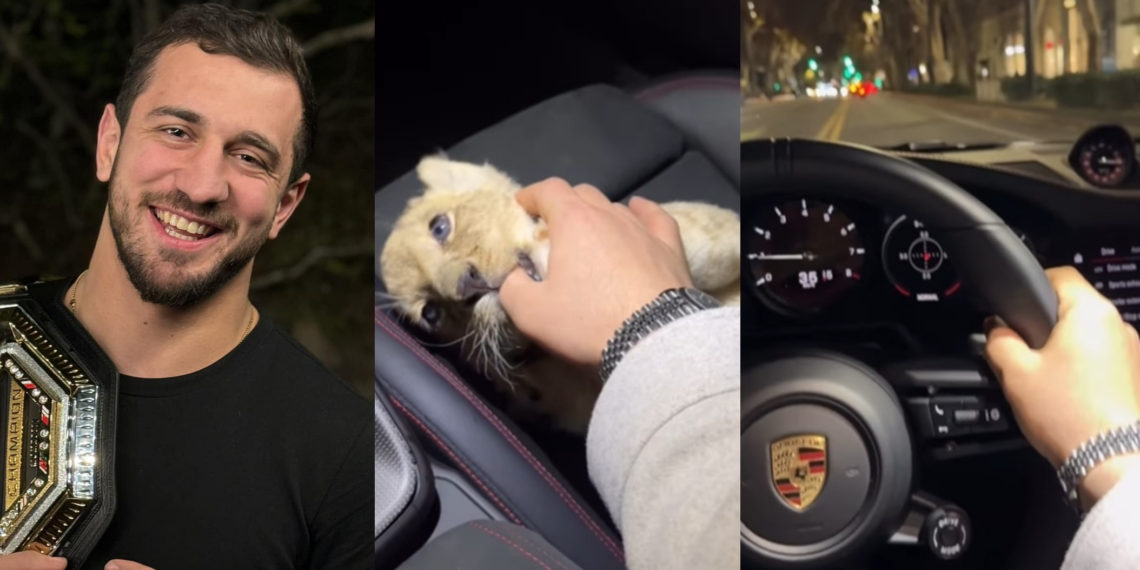 „ბუბუ“ – ლაშა ბექაური თბილისის ქუჩებში ლომის ბოკვერს საკუთარი “პორშეთი” ასეირნებს – რა ვიდეოს აქვეყნებს ორგზის ოლიმპიური ჩემპიონი ?