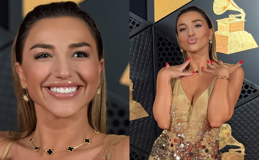 ძვირადღირებული ყელსაბამი და შთამბეჭდავი ოქროსფერი კაბა: რა ღირს ნუცა ბუზალაძის სამოსი, რომელიც Grammy 2025-ზე მოირგო