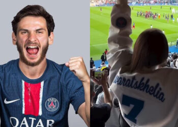 “კვარა, ნიცა და დამიანე” – ემოციური კადრები პარიზიდან, კვარაცხელიას ჩემპიონობის შემდეგ