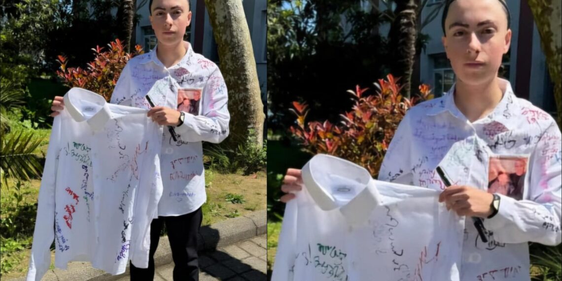 „მე და ჩემი ტყუპისცალი დღეს ერთად ვამთავრებთ სკოლას, მე მიწაზე და ის ცაზე მიუყვება თავის გზას.. ერთი პერანგი მაცვია, მეორეს გულით ვატარებ..“ – ქობულეთელი ნია მიქელაძის ემოციური პოსტი ბოლო ზარის დღეზე