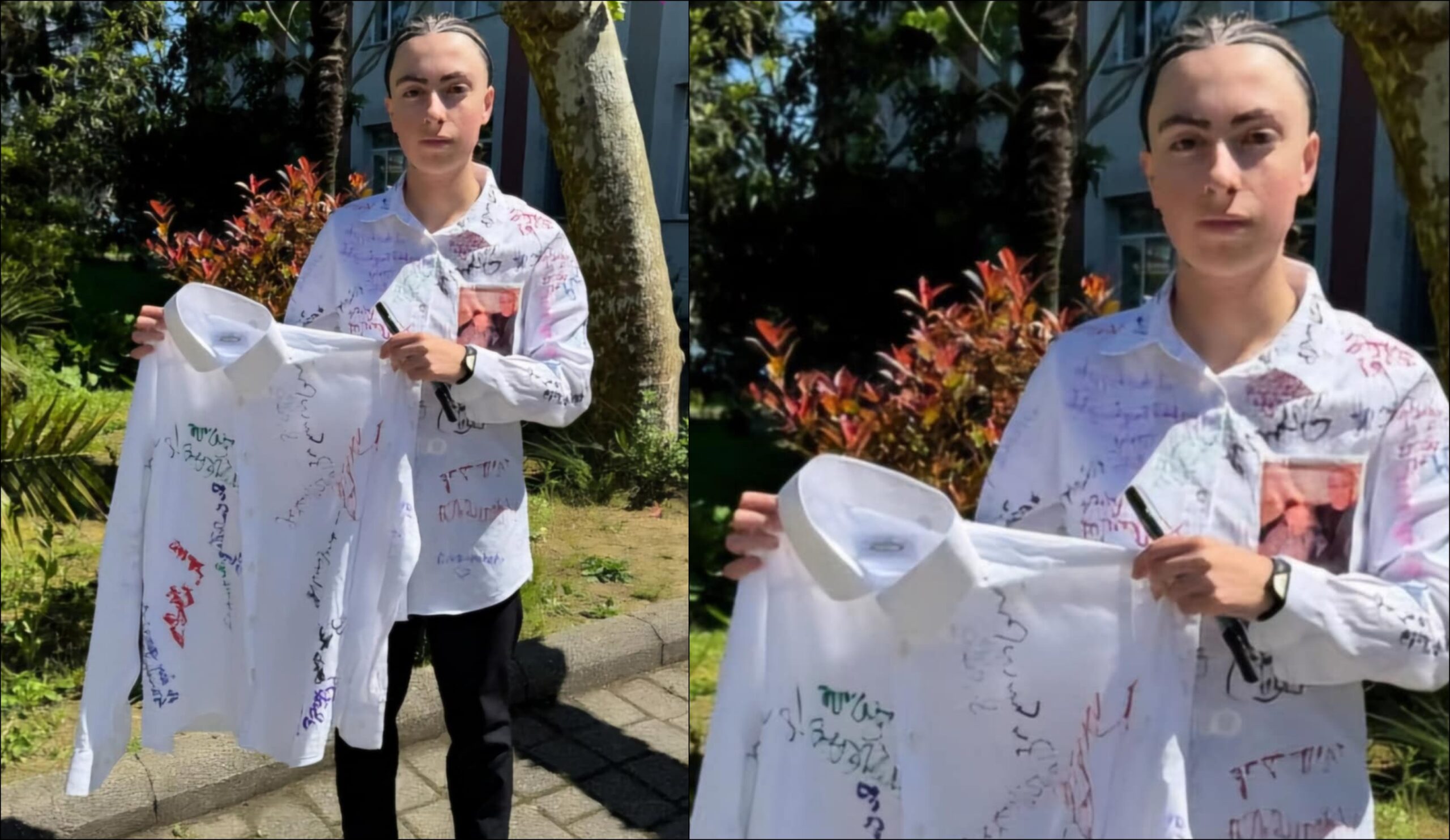 „მე და ჩემი ტყუპისცალი დღეს ერთად ვამთავრებთ სკოლას, მე მიწაზე და ის ცაზე მიუყვება თავის გზას.. ერთი პერანგი მაცვია, მეორეს გულით ვატარებ..“ – ქობულეთელი ნია მიქელაძის ემოციური პოსტი ბოლო ზარის დღეზე