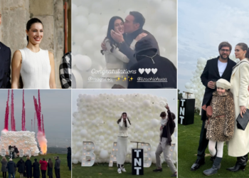 ფოტო, ვიდეო: „გილოცავთ! მის მაქაცარია“ – ნოე და ჯანეტი ლიზა ჩიჩუას და ირაკლი მაქაცარიას მესამე შვილის სქესის გაგების ცერემონიიდან კადრებს გვიზიარებენ